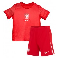 Maglie da calcio Polonia Seconda Maglia Bambino Europei 2024 Manica Corta (+ Pantaloni corti)